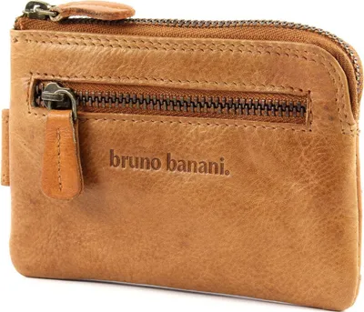 Produktbild von bruno banani Leder Geldbörse Schlüsselmäppchen Lavato Keyholder Cognac braun
