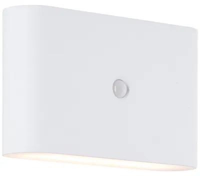 Produktbild von Brilliant G80605/05 Xino Außenwandleuchte mit Bewegungsmelder Kunststoff weiß LED integriert