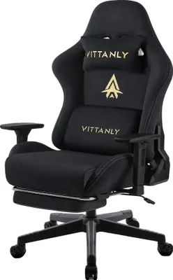 Produktbild von Gamingstuhl, Ergonomisches Design, Verstellbare Armlehnen, Schwarz