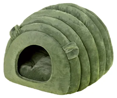 Image de Omgoods - Panier douillet pour chat avec coussin amovible, 40 x 40 x 35 cm