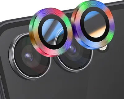 Zdjęcie produktu dla Enkay, osłona obiektywu aparatu do Galaxy Z Flip 7 z podwójnym obiektywem, wielokolorowa