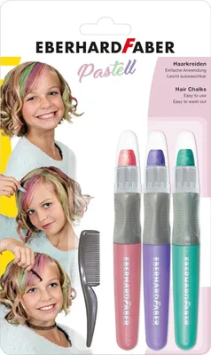 Produktbild von Eberhard Faber Hair Chalks Pastell, Haarkreide für Kinder