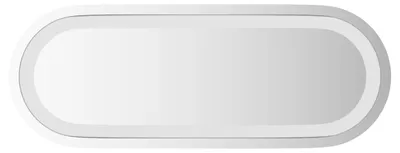 Immagine prodotto di Specchio da bagno LED, trasparente, 40 x 15 cm, vetro temperato