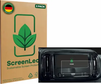 Produktbild von 2x ScreenLeaf Schutzfolie für Mercedes-Benz Vito MBUX 10.25" (2022) nachhaltiger Displayschutz Display Schutz Folie Klar Transparent