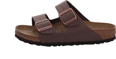 Produktbild von Birkenstock Arizona Damen , Herren Pantolette Birko-Flor Nubuk, Farbe:Mocca, Größe:40, Weite:Normal