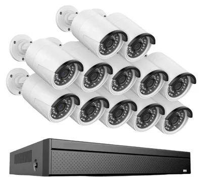 Obrázok produktu pre Bezpečnostný systém - 12 kusov - Kamerový systém - IP kamery - NVR systém - Rozlíšenie 5 MP