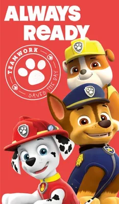 Zdjęcie produktu dla Ręcznik kąpielowy Paw Patrol Ręcznik plażowy 70 x 120 cm