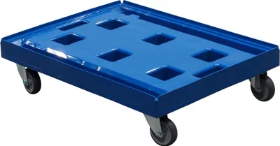 Produktbild von Transportroller Gigant 800 x 600 mm Typ B - 4 Lenkrollen : blau Farbe: blau