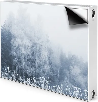 Produktbild von Magnet Heizung Verkleidung Abdeckung Heizung Heizkörperabdeckung 90x60 cm  - Winter, Bäume