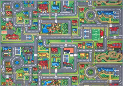 Produktbild von Carpet Studio Playcity Teppich Kinderzimmer - Spielteppich Mehrfarbig - 140x200cm
