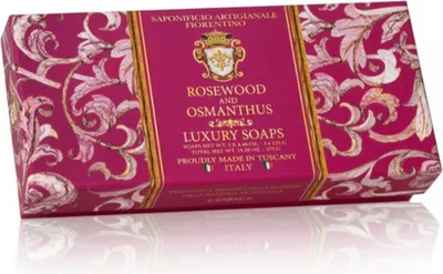 Produktbild von Fiorentino Rosewood and Osmanthus Soap 125g - Pack of 3