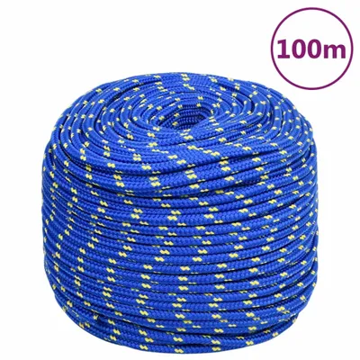 Image de Vidaxl -Bootseil 10 mm 100 m Polypropylenblau