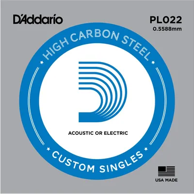 Obrázok produktu pre D'Addario PL022, Gitara, Oceľ, Akustická/elektrická, 1 kusov