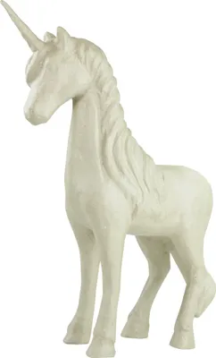 Produktbild von Décopatch Braunes Pappmaché, Einhorn 55cm - Kartonbraun LA007O