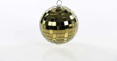 Produktbild von Spiegelkugel 10cm gold // Discokugel - Mirrorball 10cm gold