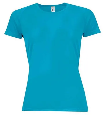 Image de SOLS - T-shirt « Sporty » pour femmes, manches raglan LT2069 (XL) (bleu aqua)
