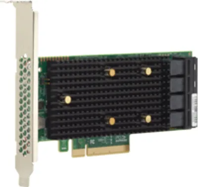 Zdjęcie produktu dla Broadcom 9400-16i, PCIe, SAS, SATA, Niskoprofilowy, Czarny, Zielony, Metaliczny, 4500000 h, 11,95 W