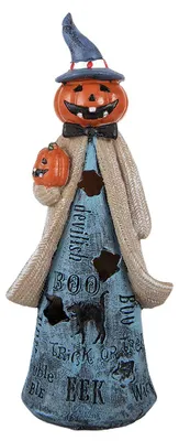 Obrázok produktu pre Clayre & Eef Halloweenová dekorácia 10 x 8 x 23 cm, modrá, plast