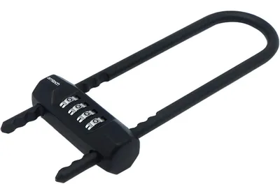 Produktbild von Amtech T1888 4-stelliges Zahlenschloss mit langem Bügel in Schwarz