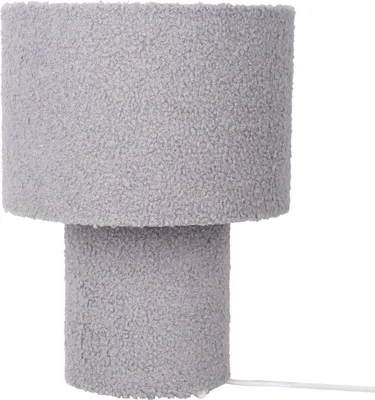 Produktbild von Näve Leuchten Tischleuchte FLUFFY mit E27 Tischleuchte FLUFFY mit E27 Tischleuchten - Tischleuchte "FLUFFY" H: 31cm almond, Tischlampe im Retro Style, aus Metall, Kunststoff und Textilmaterial in beige, 31 cm hoch, Ø 23 cm, E27-Fassung – Schnurschalter