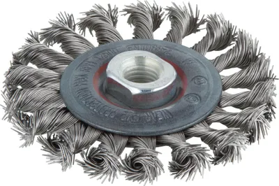 Image de Wolfcraft 2701000 Scheibenbürste Ø 100 mm Edelstahldraht Schaft-Ø 1/4" (6.3 mm) 1 St. (2701000)