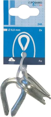 Produktbild von PÖSAMO Kausche Stahl-verzinkt 3 mm a 2 Stk.