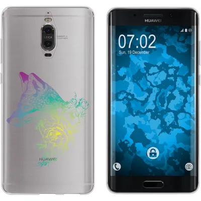 Produktbild von PhoneNatic Case kompatibel mit Huawei Mate 9 Pro Silikon-Hülle Floral Fuchs M1-4