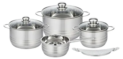 Image de ELO Brillant Set de 4 pots, acier inoxydable ELO BASIC 22905