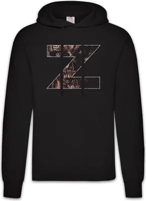 Produktbild von Urban Backwoods Zombie Z Sign, Herren Hoodie, Farbe: Schwarz, Größe: 3XL