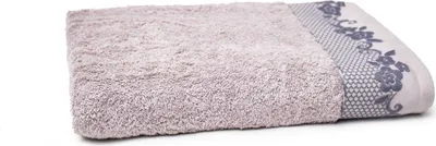 Image de Serviette, en coton, élégante, Bjork 70 x 140 cm, gris