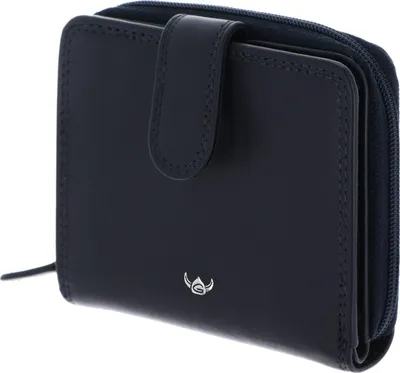 Imagen del producto de Golden Head Cuero monedero Polo RFID Protect Minibörse mit Riegel 1006 Marineblau azul marino