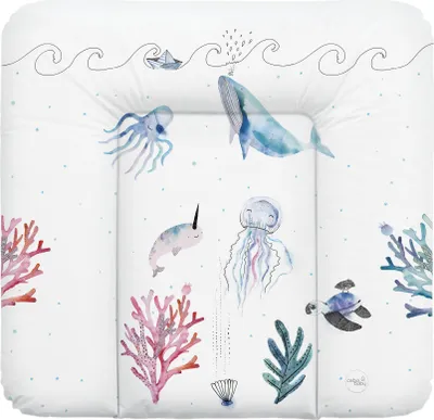 Produktbild von CEBA Podložka prebaľovacia na komodu mäkká (75x72) Watercolor World Ocean