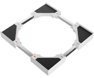 Image de Avalo Entretoise pour machine à laver et sèche-linge – Kit d'empilage pour machine à laver et sèche-linge - Cadre intermédiaire - Universel et réglable