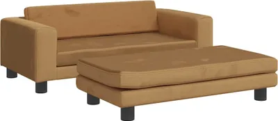 Obrázok produktu pre vidaXL Pelech pre psov s nadstavcom hnedý 100x50x30 cm Velvet