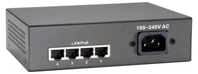 Produktbild von LevelOne FEP-0511 Netzwerk-Switch Fast Ethernet (10/100) Power over Ethernet (PoE) Grau