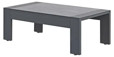 Produktbild von Lounge-Tisch Fosega | 110 x 60 cm | Mattschwarz | Aluminium & Keramik