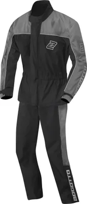 Image de Bogotto Rain Kit 2 pièces moto combinaison de pluie, noir/gris, 3XL