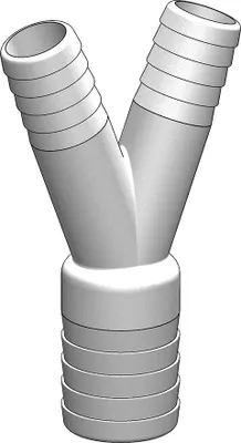 Produktbild von Trudesign Y-reduzierstück Silber 19-19-25 mm Silber 19-19-25 mm