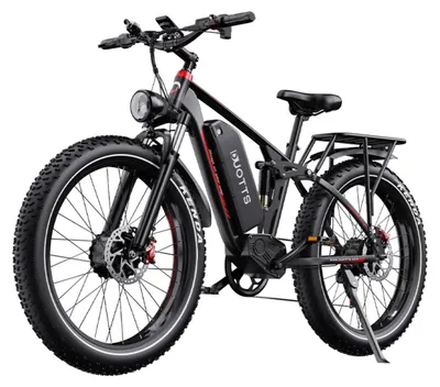 Produktbild von E-Bike | Duotts | S26 | 48V20AH 26" Scheibenbremsen - Schwarz-Rot