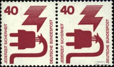 Produktbild von Briefmarken BRD (BR.Deutschland) 1971 Mi 699A wP waagerechtes Paar postfrisch Unfallverhütung
