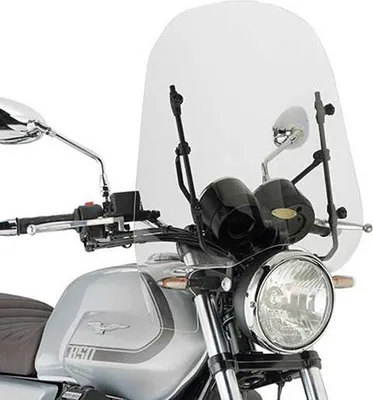Produktbild von Givi Moto Guzzi V7 Stone/special 850 2021 Windschild Halterungen Silber Silber One Size