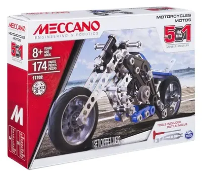 Produktbild von Meccano Metallbaukasten Multimodell - Moto 5 Konstruktion
