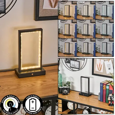 Produktbild von Carpi dimmbare Tischlampe aus Metall/Kunststoff in Schwarz