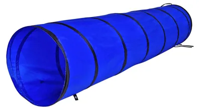Produktbild von lionto Outdoor Tunnel für Hunde, 200x40 cm, faltbar, reißfest, blau