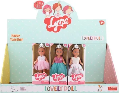 Produktbild von Lalka księżniczka z diademem 15cm MIX