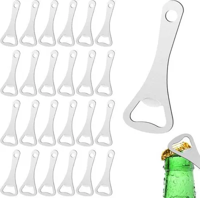 Produktbild von 24 Stück Bierflesöffner, Bierkorkenzieher aus Edelstahl, Flesseöffner für Bier, Küche, Bar