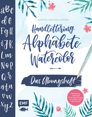 Produktbild von Handlettering Alphabete Watercolor -Das Übungsheft