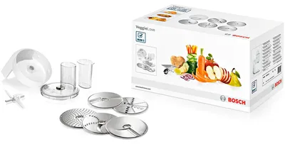 Obrázek produktu pro Bosch MUZ5VL1 VeggieLove set kontinuální kráječ včetně 5 plátků pro MUM5