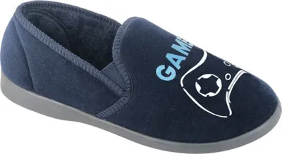Produktbild von Zedzzz - Kinder Hausschuhe "Gamer" DF2119 (37 EU) (Marineblau)