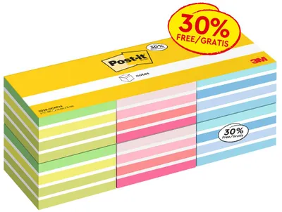Obrázok produktu pre Post-it 2028-OCPPX6 Post-it samolepiace poznámkové kocky, 76 x 76 mm, propagačné